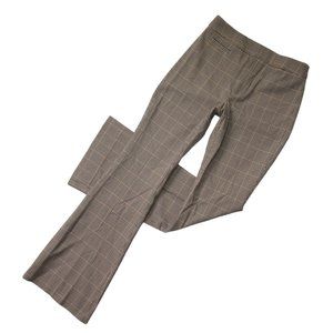 Banana Republic Size 2 Sloan Flare in Brown Plaid High Rise Bi-Stretch Pants